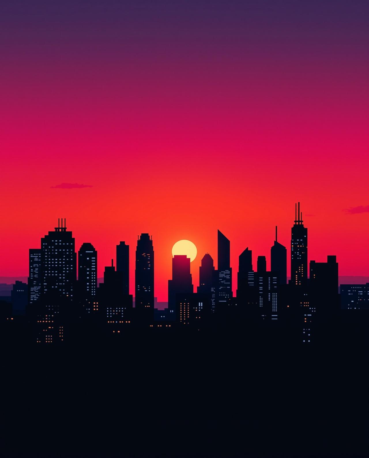 城市剪影 - 天天视频赤心画报 城市剪影